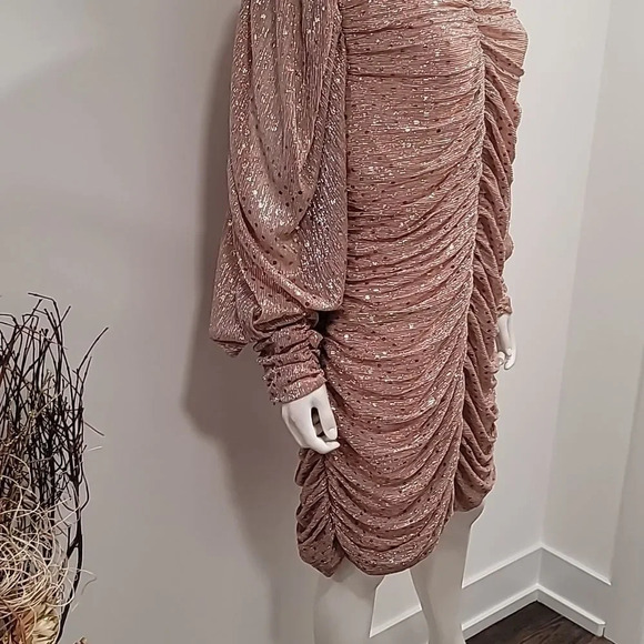 FOR Love & Lemons Ruffled Sequin-Embellished Minidress - Picture 4 of 13